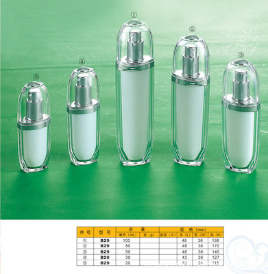 化妝品包裝新風(fēng)尚 解析B-29套裝亞克力瓶系列及其市場價值